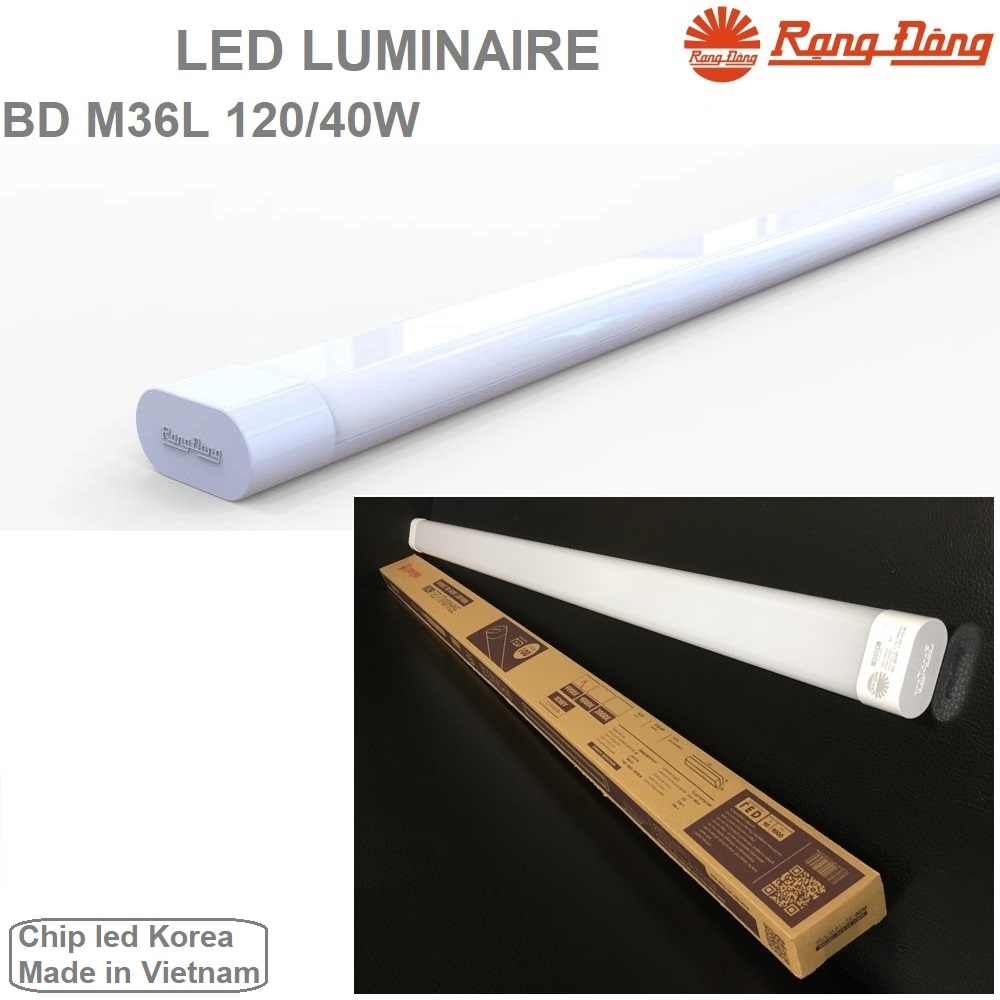 Bộ đèn led M36 40w Rạng Đông tuýp thanh