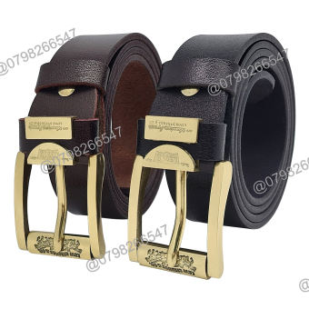 Thắt lưng nam da bò xịn | khóa kim đồng thật LEVIS mẫu mới DHM-321 | BH 6 tháng