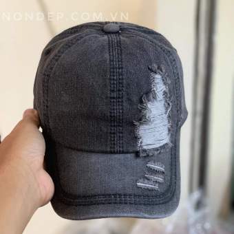 NÓN JEAN RÁCH BỤI LƯỠI TRAI VÃI DÀY THỜI TRANG