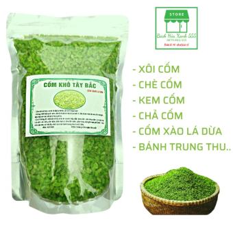 Cốm Khô Tây Bắc, Cốm Xanh Lá Dứa KHÔNG CHẤT BẢO QUẢN dùng làm xôi cốm, chả cốm và kem cốm cực ngon - 1kg