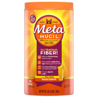 Bột Cam Cung Cấp Chất Xơ Real Sugar Daily Fiber Metamucil 1,56kg