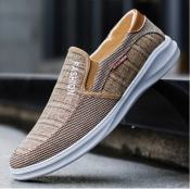 Comfy Canvas Slip-Ons: Men's Casual Shoes by No