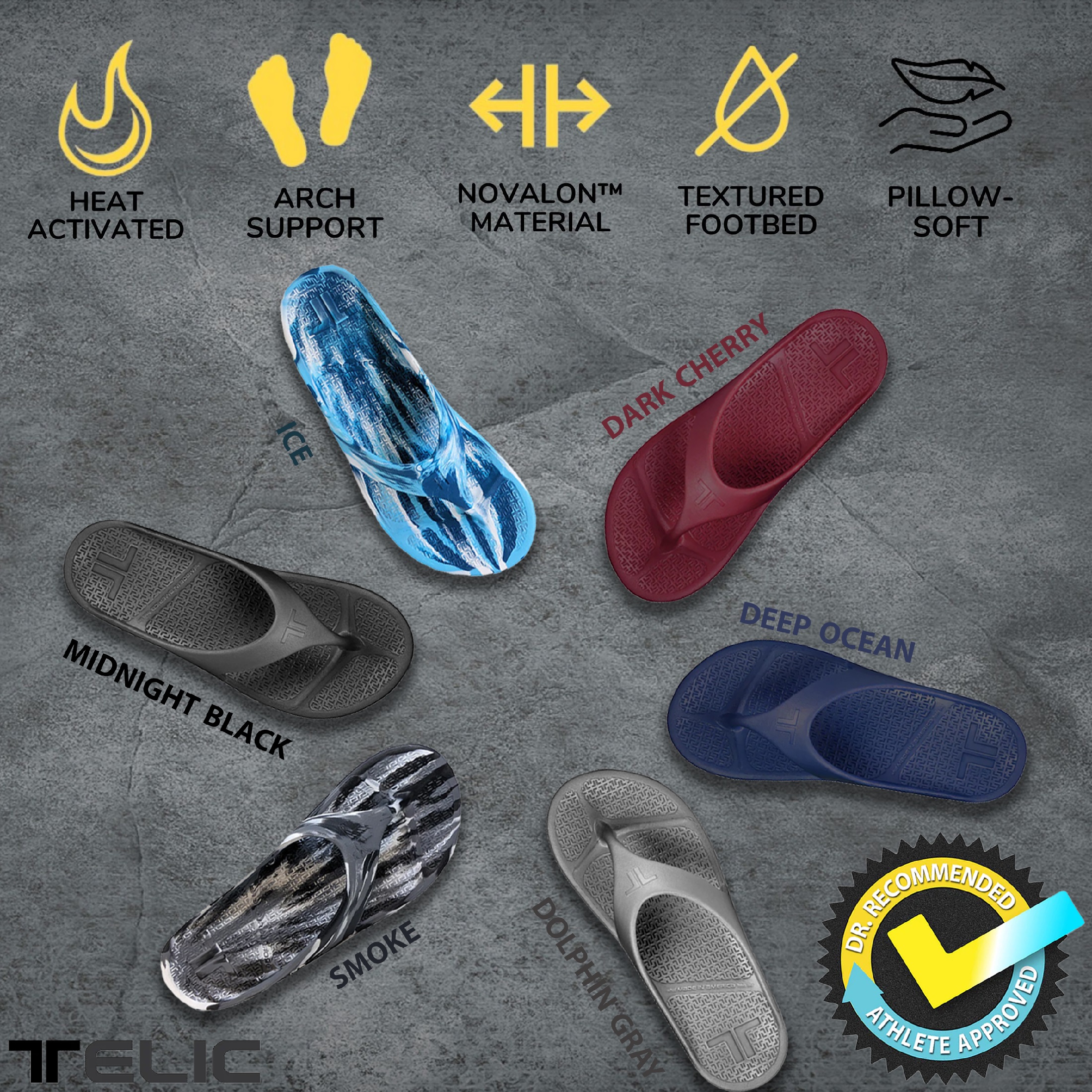 Telic Recovery Footwear, Arch Support