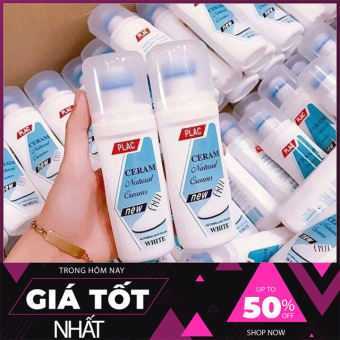 Combo 02 chai tẩy trắng giày dép túi xách/Lọ tẩy trắng làm sạch giày/Chai làm trắng giày/Chai cọ trắng giày/Dung dịch vệ sinh giày -Loại có đầu Chà