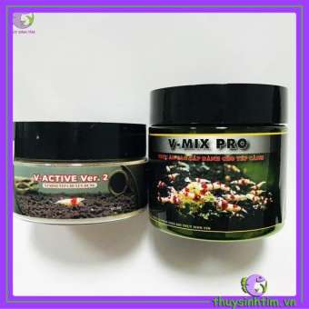 Combo Cám Tép V-Mix Pro & Vi Sinh Tép V-Active Ver. 2