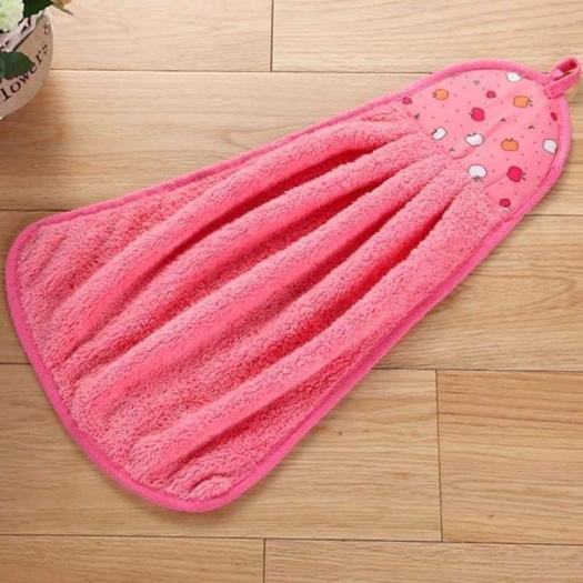 Khăn Lau Tay Nhà Bếp Có Móc Treo, Chất Cotton Thấm Hút Tốt, Lau Chùi Cực Sạch, TGTI12