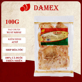 Khô Cá Đuối Nướng Tẩm Gia Vị Ăn Liền Damex 100g Cá Đuối Nướng khô thơm ngon dễ ăn