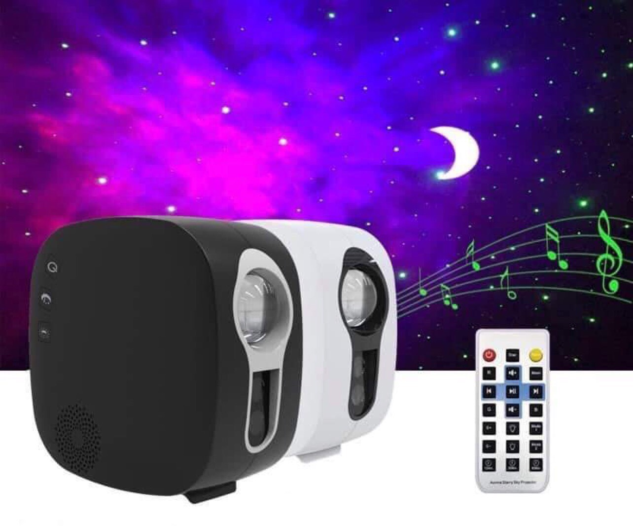 Đèn thiên hà v2 - tích hợp loa bluetooth - dùng trang trí phòng ngủ phòng bay