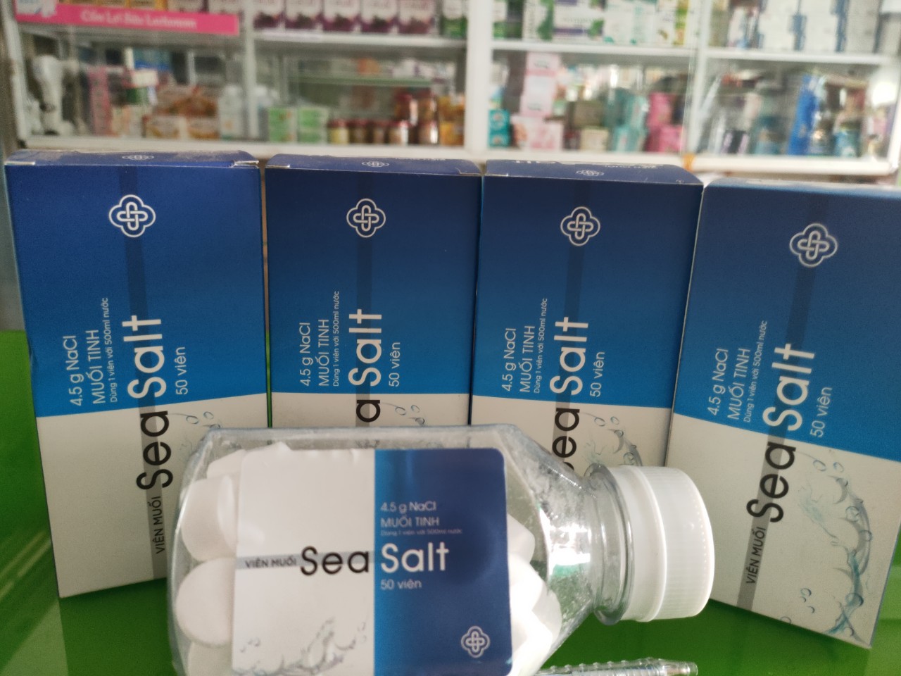 [HCM]Chai muối tinh sea salt (hộp 50 viên)