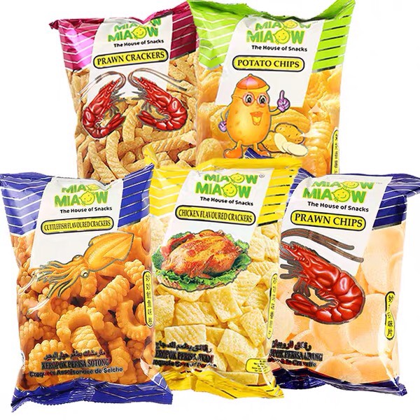 Snack Miaow Miaow Malaysia Gói 60G