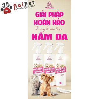 Xịt T.r.ị Viêm Nang Lông Viêm Da Nấm Da Micona Spray Vemedim Chai 100ml