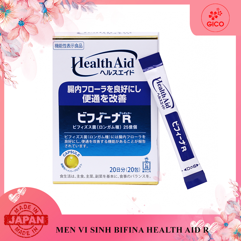 Bột men vi sinh sống Bifina Healthy Aid R Nhật Bản 20 gói