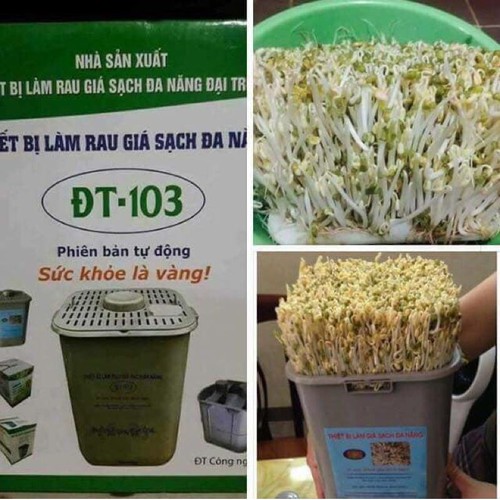 Máy làm giá đỗ tự động đa năng tại nhà đt- 103 siêu sạch, an toàn, tiện lợi, máy ủ giá, rau mầm sạch giá rẻ