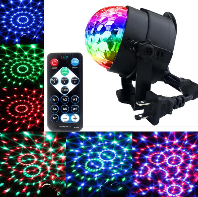 Đèn led xoay sân khấu cảm ứng theo nhạc - Hàng nhập khẩu