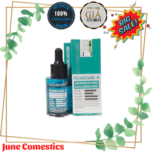 Serum trị mụn tận gốc peel acnes blance- h detox blanc - giảm mụn, xóa mờ thâm, ngừa tái phát, tái tạo làn da | hàng chính hãng
