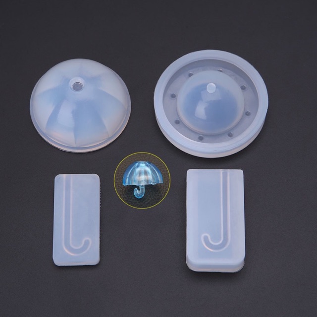 Khuôn silicone đúc keo epoxy resin hình cây dù, làm đồ trang trí, diy resin handmade - trường thịnh sài gòn