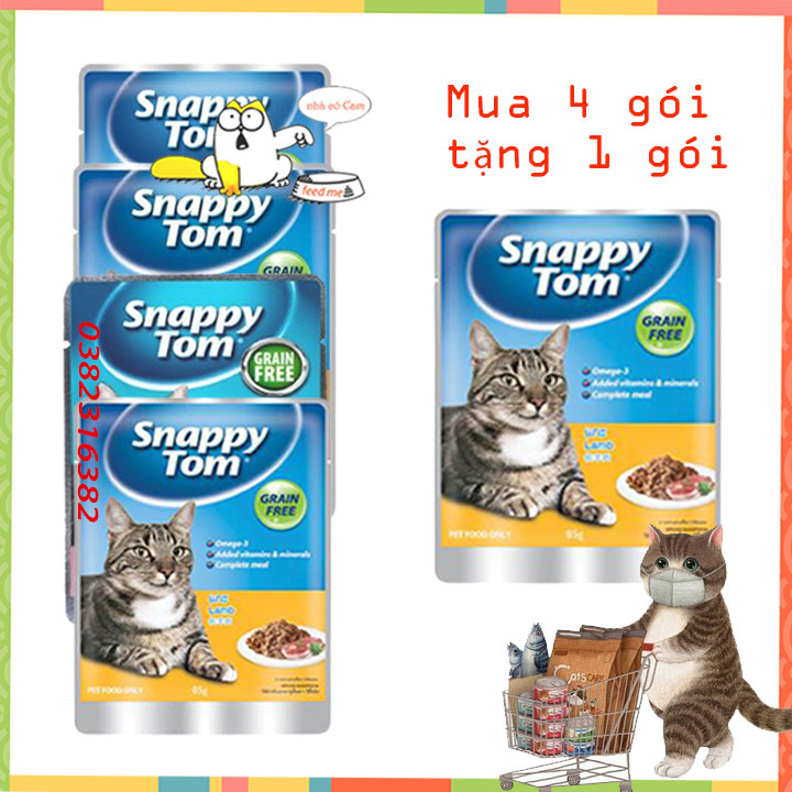 Pate snappy tom 85gr 4 vị thơm ngon