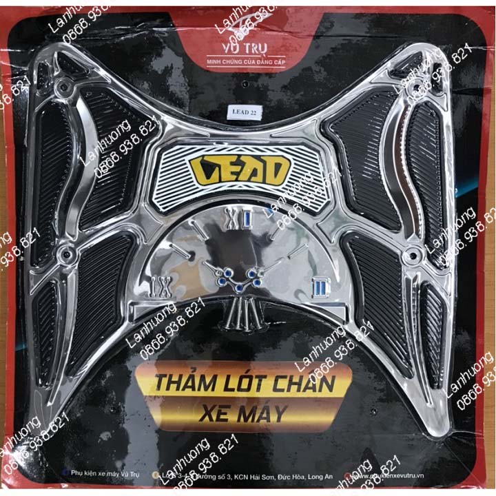 Thảm để chân Inox cao cấp xe máy Honda Lead 2022