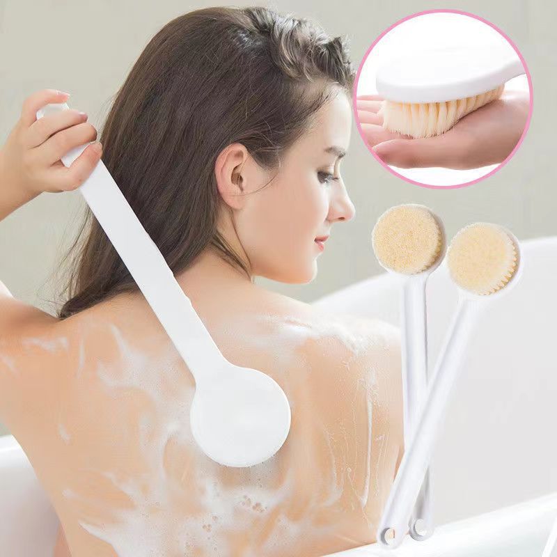 Gambar ??AFDAL??Body Cleaning Shower Brush Rubbing Back Mud Skin Cleaning Long Handle Bath Brush Soft Brush Back Scrubber Spa Body Massager Berus Mandi ??? ????? ?????