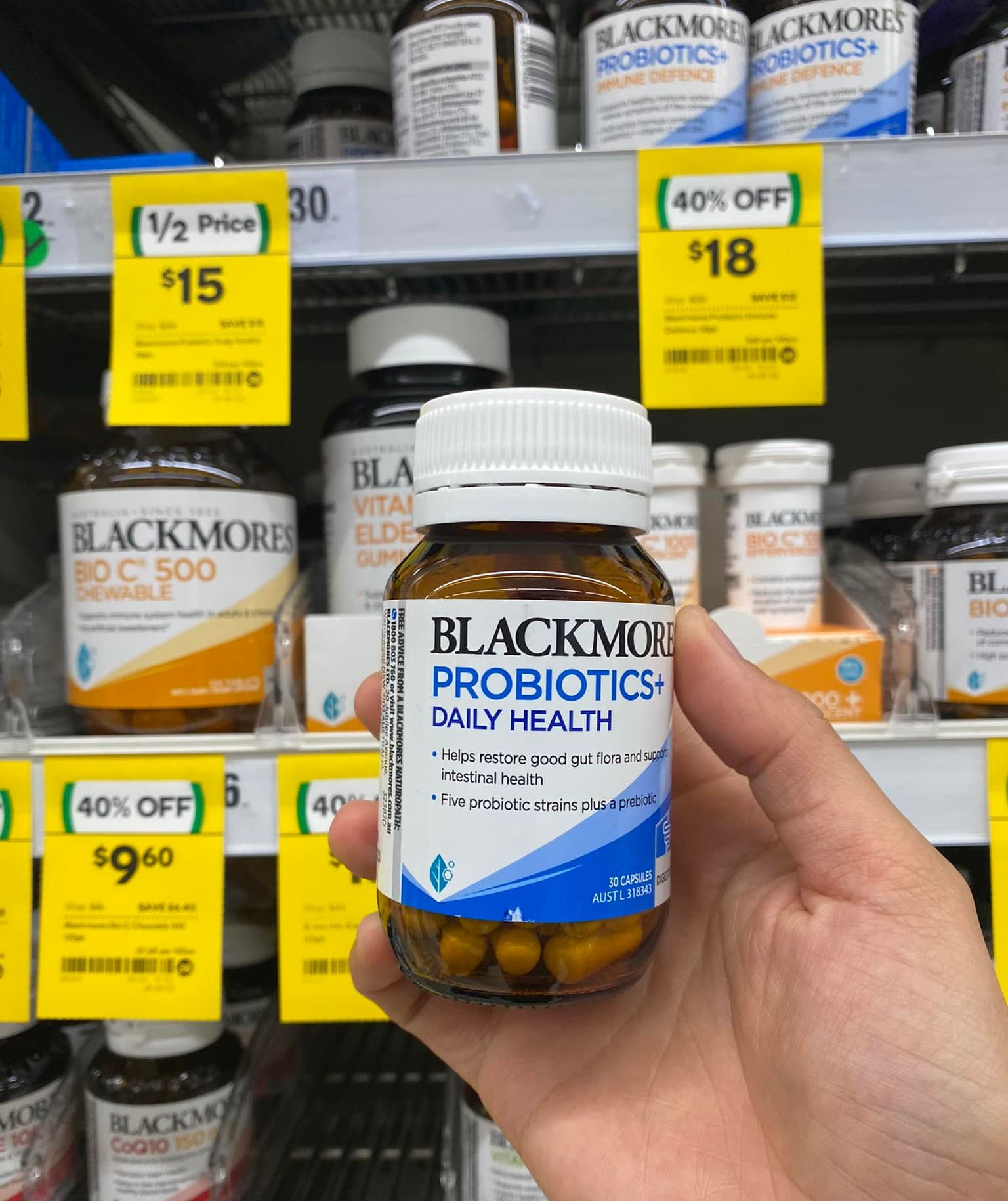 Men vi sinh Blackmores Probiotic Daily Health 30 Capsuals