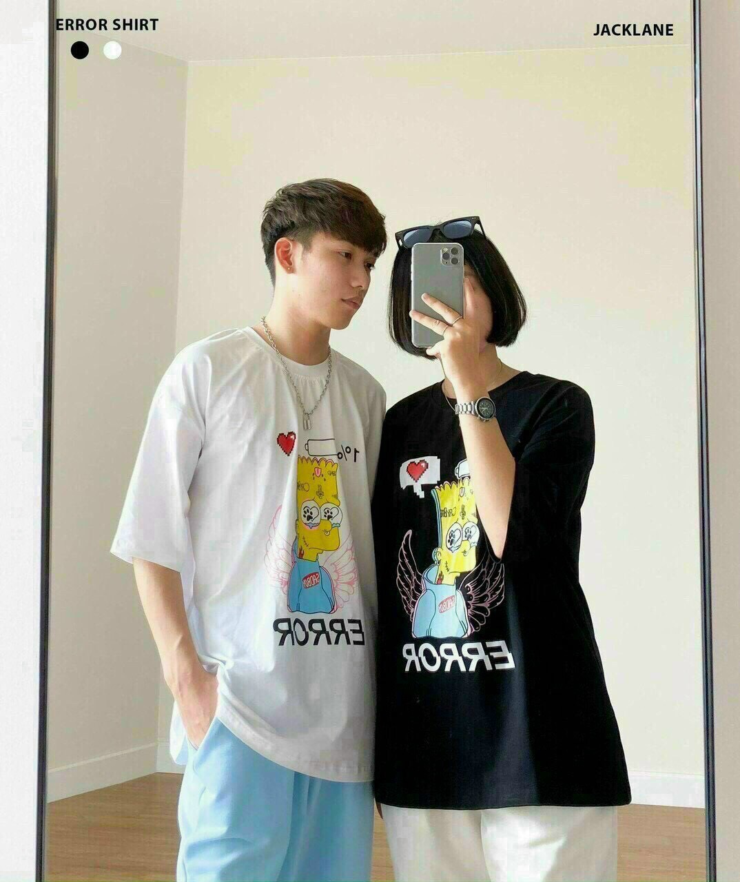 [HCM]Áo Thun Unisex Nam Nữ Form Rộng Tay Lỡ Thời Trang Hàn Quốc ERROR Độc Đẹp Vải Dày Mịn Thoáng Mát Thiết Kế Thời Trang Kiểu Dáng Năng Động Trẻ Trung