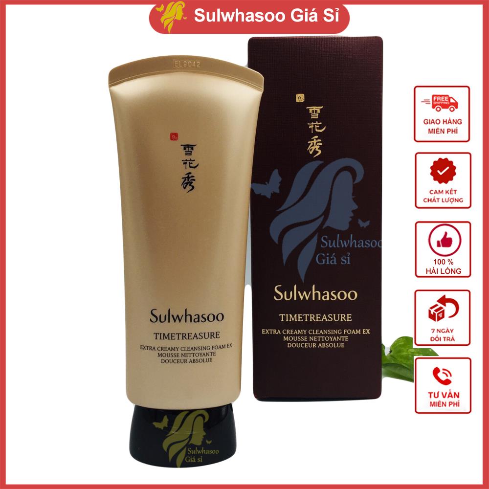 Sữa rửa mặt thông đỏ Sulwhasoo Timetreasure Extra Creamy Cleansing Foam 150ml sulwhasoogiasi