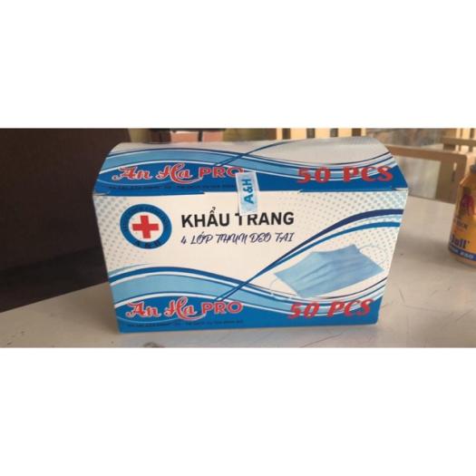 KHẨU TRANG Y TẾ 4 LỚP AN HA PRO CHỐNG BỤI, CHỐNG KHUẨN