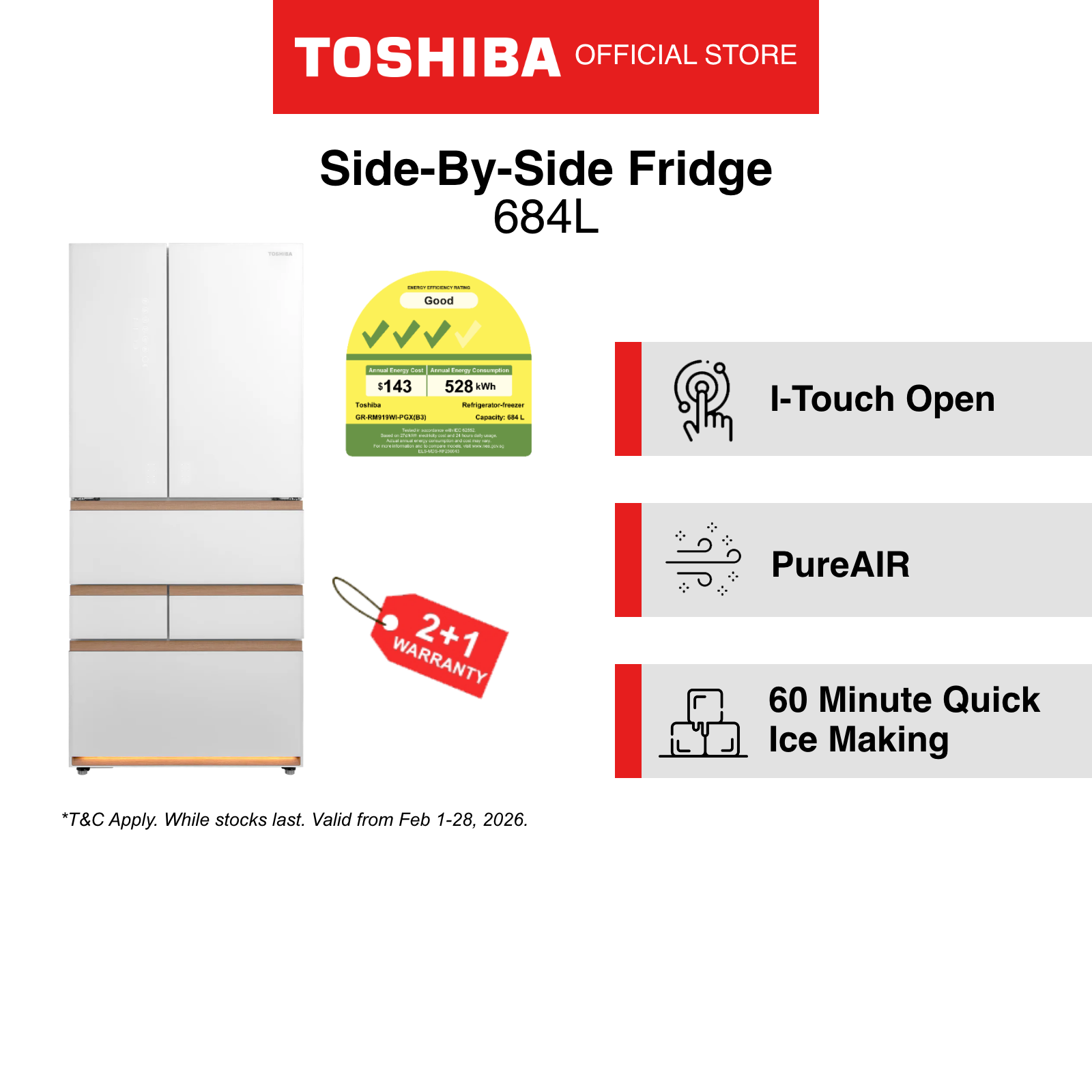 Toshiba GR-RM631WE-PGX(B1) / GR-RM631WE-PGX(A6) Multi-Door