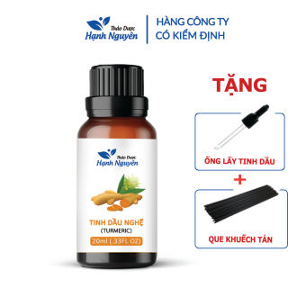 Tinh dầu Nghệ 20ml, sáng da, mờ sẹo thâm, mờ nám, vết chân chim, đồi mồi - Thảo dược Hạnh Nguyên