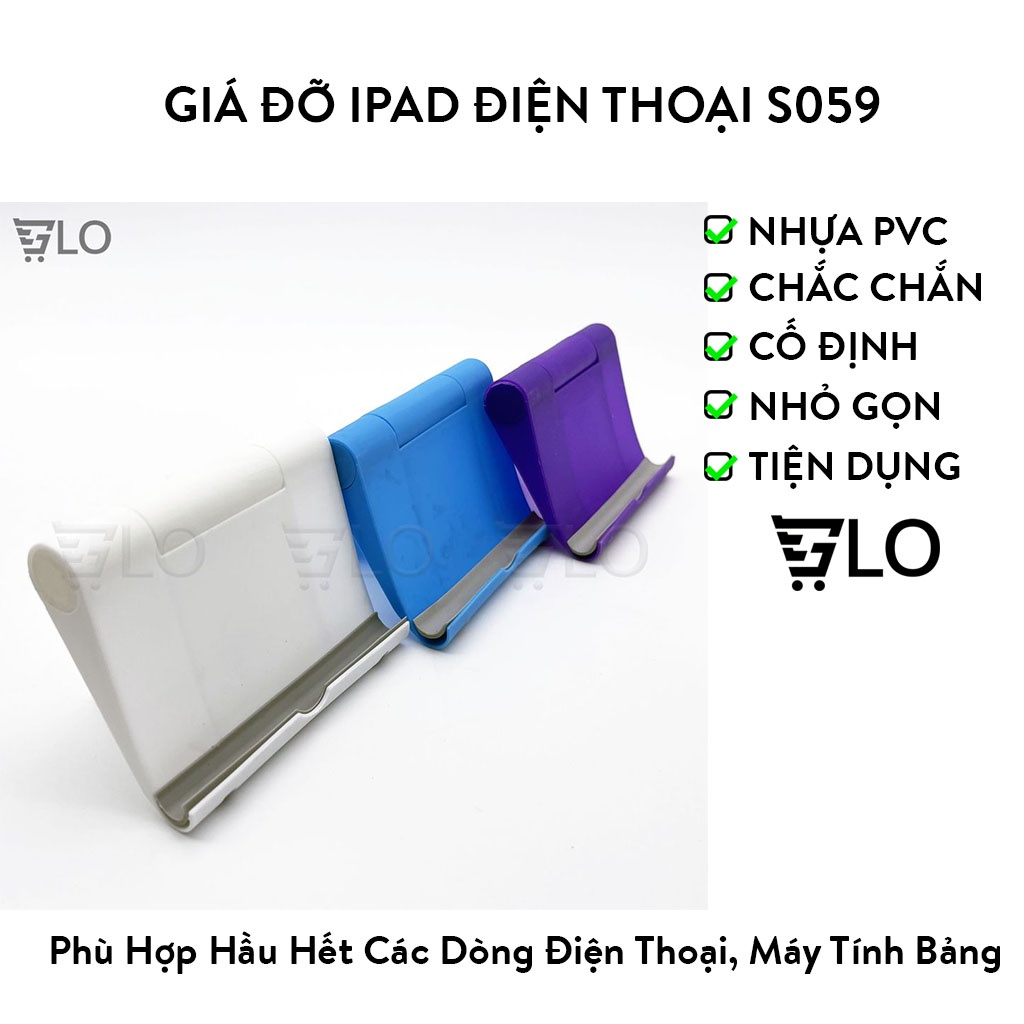 Giá đỡ ipad, điện thoại s059 hình ghế xếp, kệ đỡ có nhiều nấc