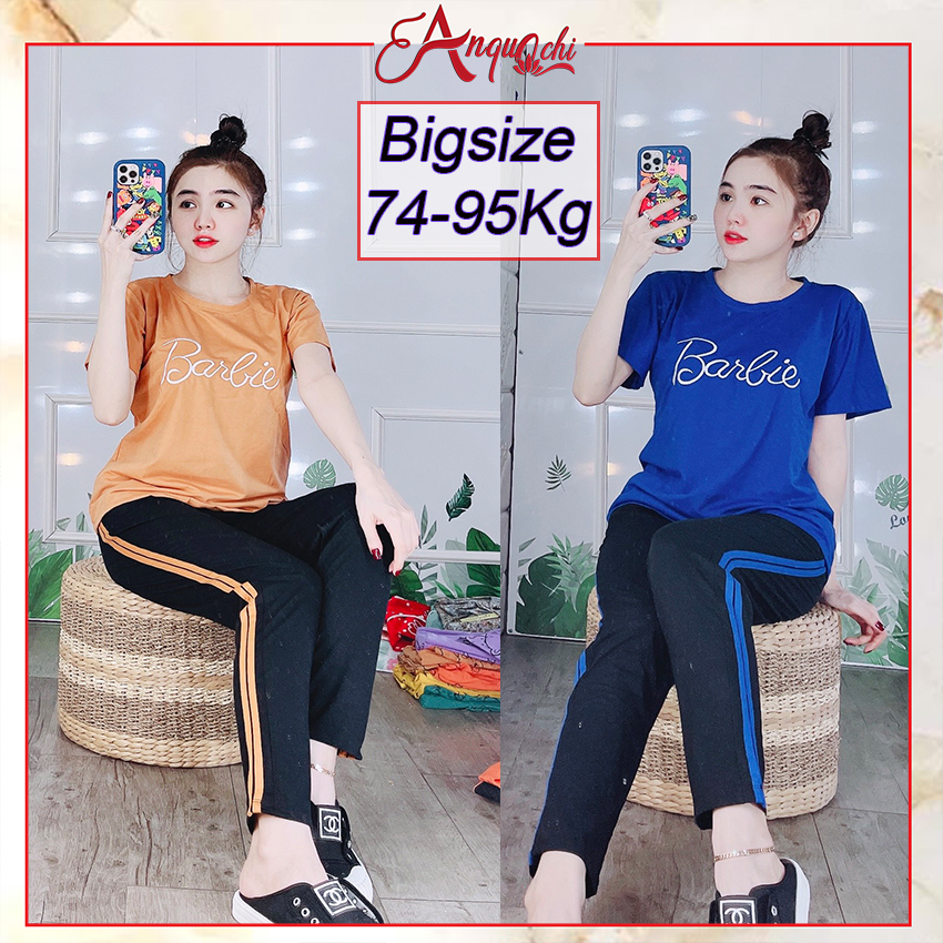 Đồ Bộ Nữ Mặc Nhà Anquachi Thể Thao Đẹp Thun Cotton Nữ Mặc Ngủ Ở Nhà Dễ Thương Quần Dài Cute B-A066