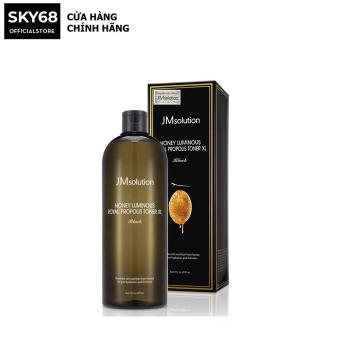 Nước Hoa Hồng JM solution Ngừa Lão Hóa Da Chiết Xuất Mật Ong Honey Luminous Royal Propolis Toner XL (Black) 600ml