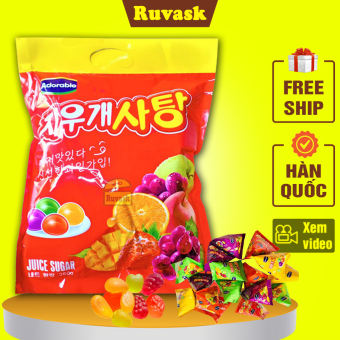 Kẹo Dẻo Trái Cây Hàn Quốc Adorable 360g - Kẹo Trái Cây, Kẹo Hàn Quốc, Kẹo 4 Màu - Đồ Ăn Vặt Hàn Quốc - Ruvask