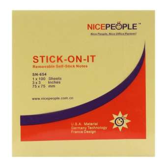 Giấy Nhớ Giấy Note (Ghi Chú) Màu Vàng 100 tờ - Nice People