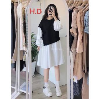 Váy baby doll buộc dây eo