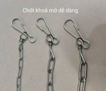 Dây xích chó mèo sắt xi loại tốt 1.5 mét