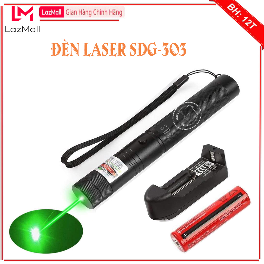  Đèn Pin Chiếu Tia Laser 303 Đèn Laser Đèn Pin Laser SDGOLD Cầm Tay Chính Hãng Chiếu Xa 500-1500m,Chiếu Được Nhiều Kiểu Sáng Khác Nhau 