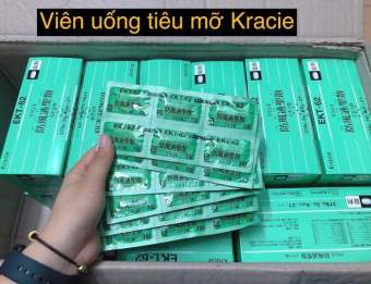 Hộp giấy đựng viên Giảm cân Tiêu Mỡ Kracie EKT-62 Nhật bản 378 viên 21 vỉ