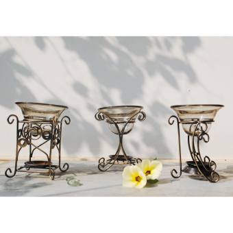 Đèn xông tinh dầu chân sắt ánh kim đốt bằng nến tealight cổ điển - Better Life