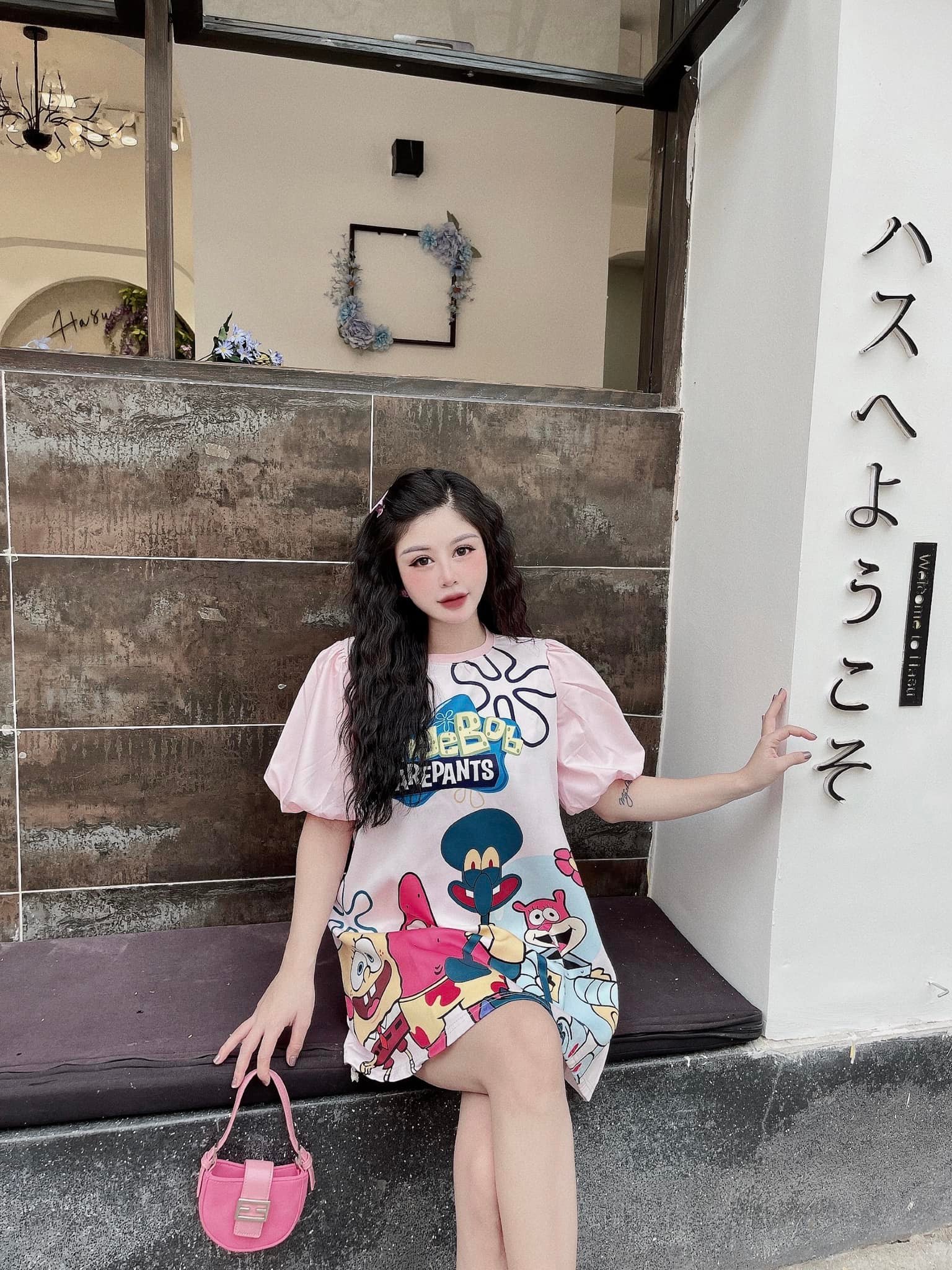 Váy hóa tiết siêu cute