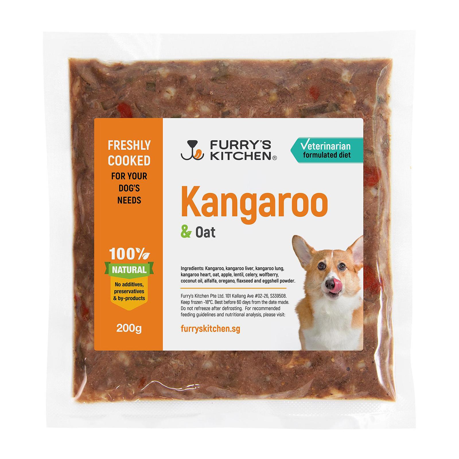 kangaroo and oat dog food