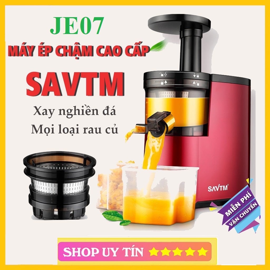 Máy ép chậm ép trái cây satvm je07 vắt kiệt bã