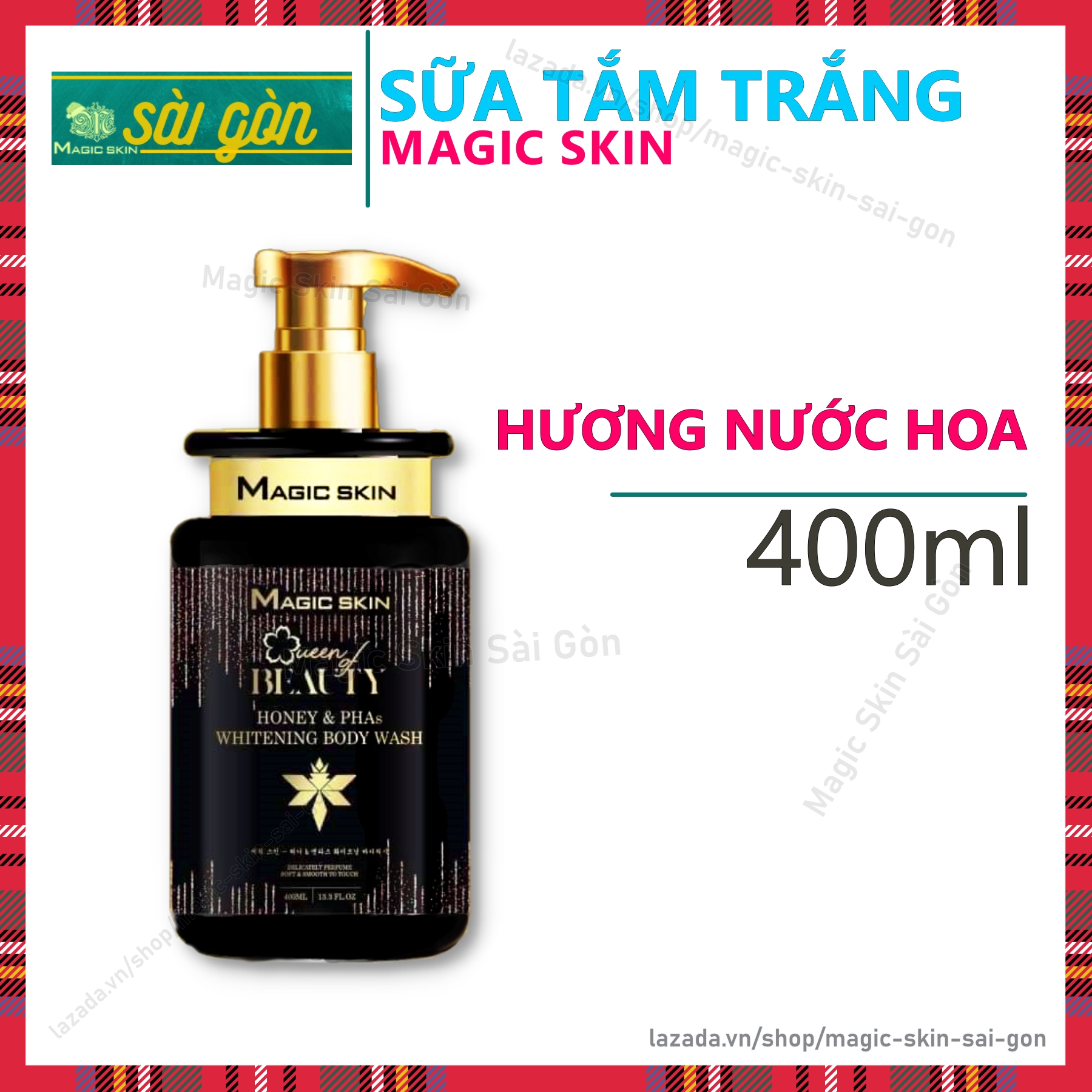 Sữa tắm trắng Magic Skin chiết xuất men mật ong tự nhiên NEW