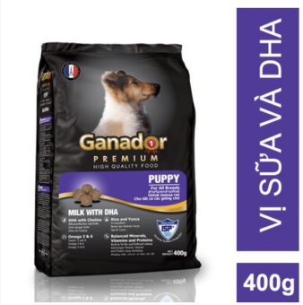 Ganador puppy - thức ăn cho chó vị sữa bổ sung DHA 400g