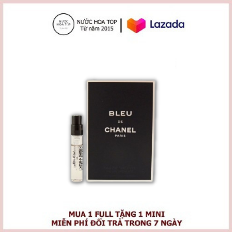 Nước hoa chiết chính hãng bleu chanel edt 2ml vial