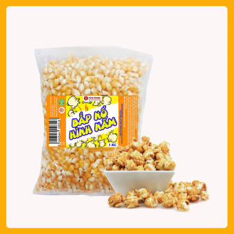 Bắp Mỹ Rang Bơ, Bắp Nỗ Rạp Chiếu Phim TETE 1kg (Nổ Hình Nấm)