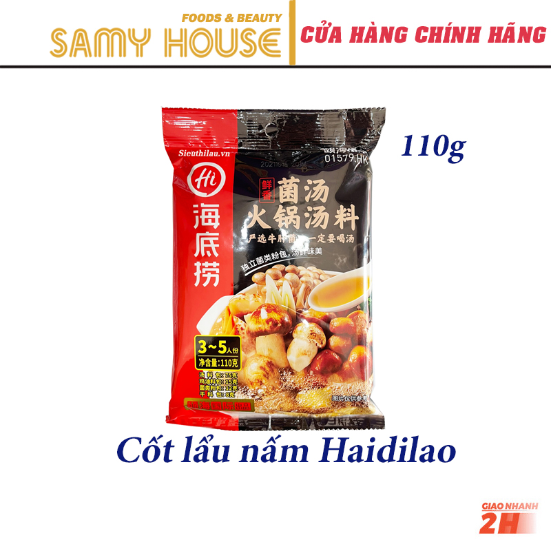 Cốt lẩu nấm haidilao 110g