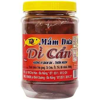 [ FREESHIP MAX ] Mắm dưa Dì Cẩn Đà Nẵng Hộp 500g Gồm Dưa Gang Đu Đủ Ớt Cà Trộn Mắm Nêm
