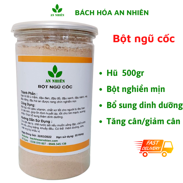 Bột ngũ cốc giảm cân tăng cân An Nhiên 500gr