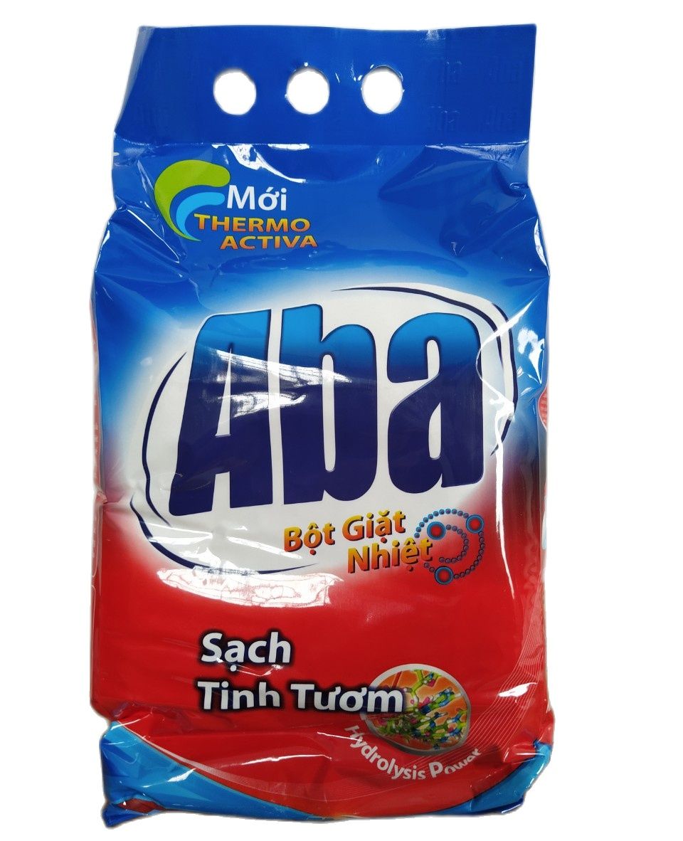 Bột giặt Aba sạch tinh tươm bịch 3kg - xà bông giặt tay giặt máy cửa trên cửa trước - bột giặt nhiệt tẩy sạch đánh bay mọi vết bẩn trên quần áo